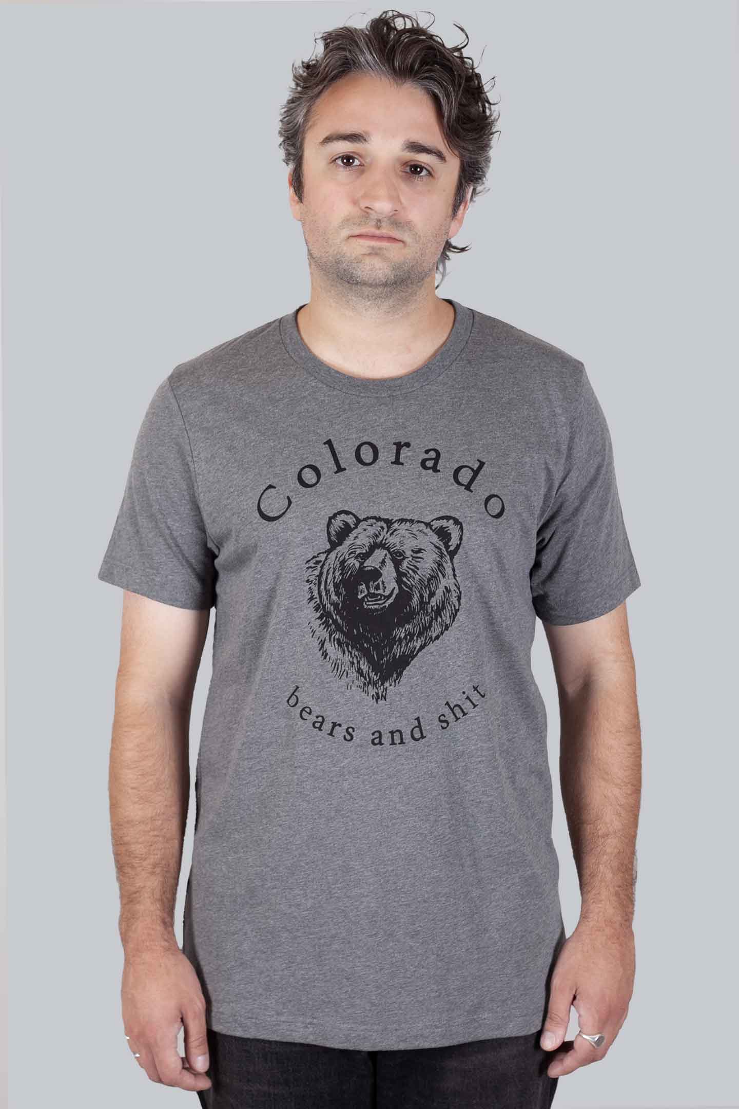 FM Colorado Bears and Shit Tee - Dark Grey blend