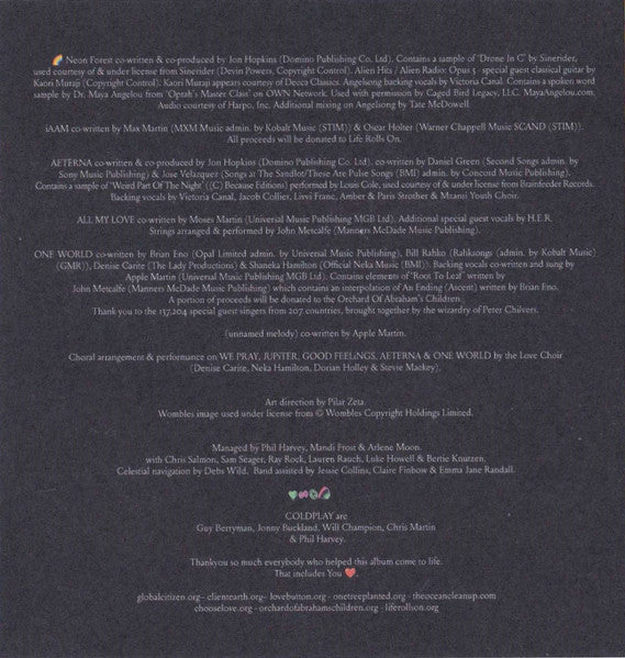 Coldplay Moon Music (CD / NOTEBOOK) CD Mint (M) Mint (M)