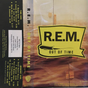 R.E.M. Out Of Time *CASSETTE* Cass Near Mint (NM or M-) Near Mint (NM or M-)