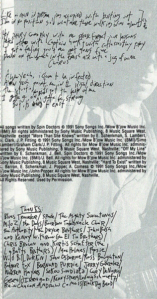 Spin Doctors Pocket Full Of Kryptonite *CASSETTE* Cass Near Mint (NM or M-) Near Mint (NM or M-)
