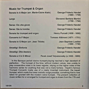 Kamil Roško Music For Trumpet And Organ *CD/SEALED* CD Mint (M) Mint (M)