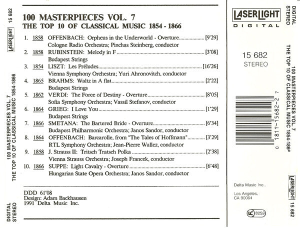 Various The Top 100 Masterpieces Of Classical Music: 1685-1928 *10XCD BOX* 10XCD BOX Near Mint (NM or M-) Near Mint (NM or M-)