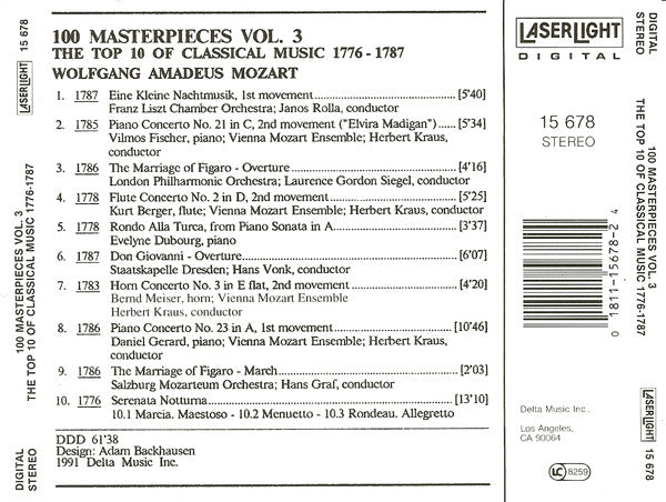 Various The Top 100 Masterpieces Of Classical Music: 1685-1928 *10XCD BOX* 10XCD BOX Near Mint (NM or M-) Near Mint (NM or M-)
