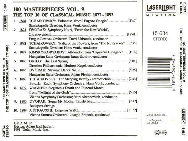 Various The Top 100 Masterpieces Of Classical Music: 1685-1928 *10XCD BOX* 10XCD BOX Near Mint (NM or M-) Near Mint (NM or M-)