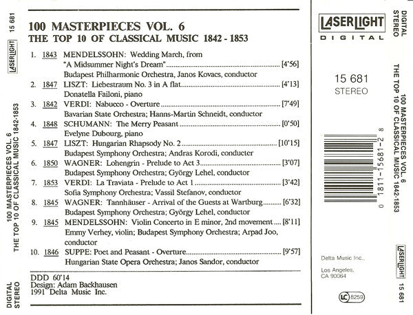 Various The Top 100 Masterpieces Of Classical Music: 1685-1928 *10XCD BOX* 10XCD BOX Near Mint (NM or M-) Near Mint (NM or M-)