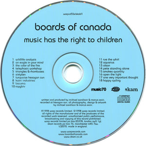 Boards Of Canada Music Has The Right To Children *CD* CD Mint (M) Mint (M)