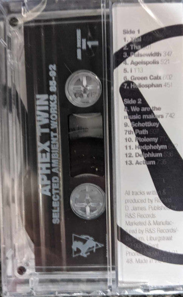 Aphex Twin Selected Ambient Works 85-92 *CASSETTE* Cass Mint (M) Mint (M)