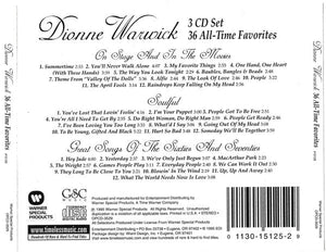 Dionne Warwick 36 All-Time Favorites *CD* 3XCD Mint (M) Mint (M)