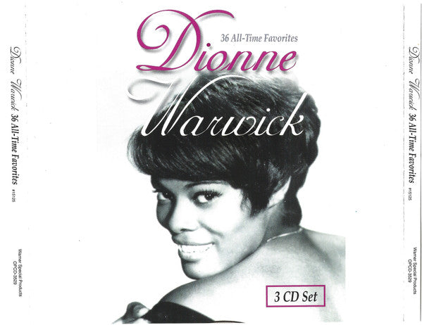 Dionne Warwick 36 All-Time Favorites *CD* 3XCD Mint (M) Mint (M)