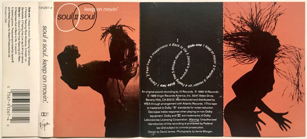Soul II Soul Keep On Movin' *CASSETTE* CASSETTE Near Mint (NM or M-) Near Mint (NM or M-)