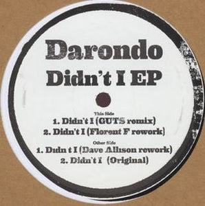 Darondo Didn't I EP 12" Mint (M) Generic