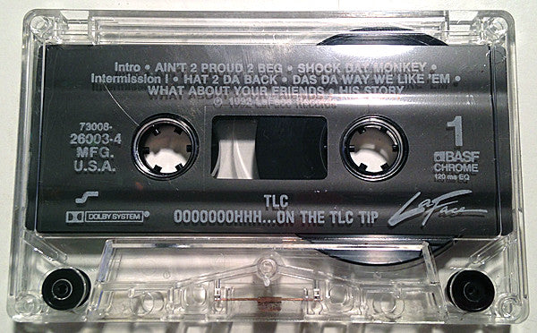 TLC Ooooooohhh...On The TLC Tip *CASSETTE* Cass Near Mint (NM or M-) Near Mint (NM or M-)