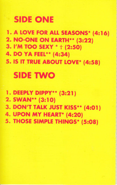 Right Said Fred Up *CASSETTE* Cass Near Mint (NM or M-) Near Mint (NM or M-)