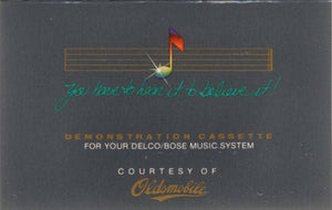 Various Delco / Bose Music System Demonstration Cassette Cass Near Mint (NM or M-) Near Mint (NM or M-)