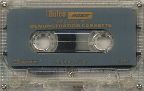 Various Delco / Bose Music System Demonstration Cassette Cass Near Mint (NM or M-) Near Mint (NM or M-)