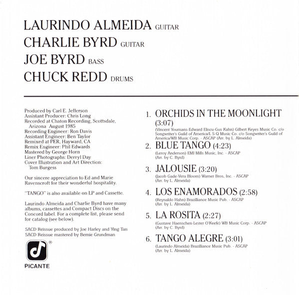 Laurindo Almeida Tango *SACD/HYBRID* CD Mint (M) Near Mint (NM or M-)