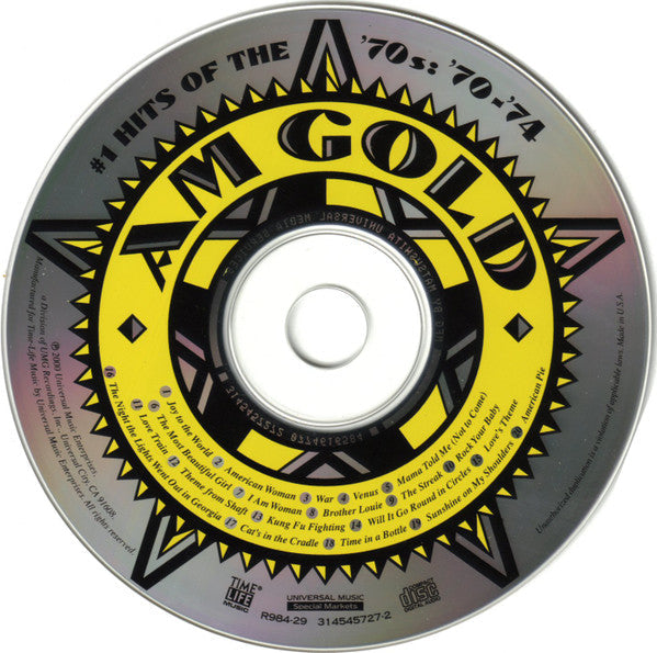 Various AM Gold - #1 Hits Of The '70s: '70-'74 *CD* CD Mint (M) Mint (M)