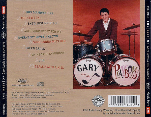 Gary Lewis & The Playboys The Best Of Gary Lewis & The Playboys *CD* CD Mint (M) Mint (M)