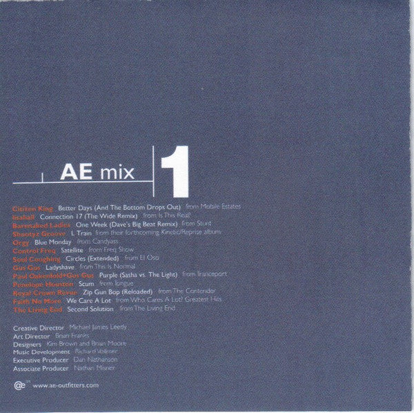 Various AE Mix 1 *CD/SEALED* CD Mint (M) Mint (M)