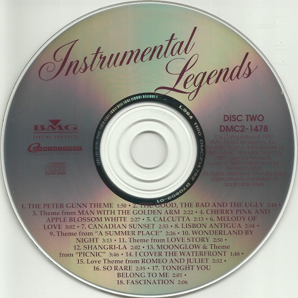 Various Instrumental Legends *CD* CD Mint (M) Mint (M)