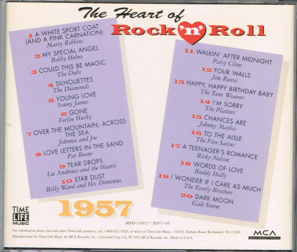 Various The Heart Of Rock 'N' Roll - 1957 *CD* CD Mint (M) Mint (M)