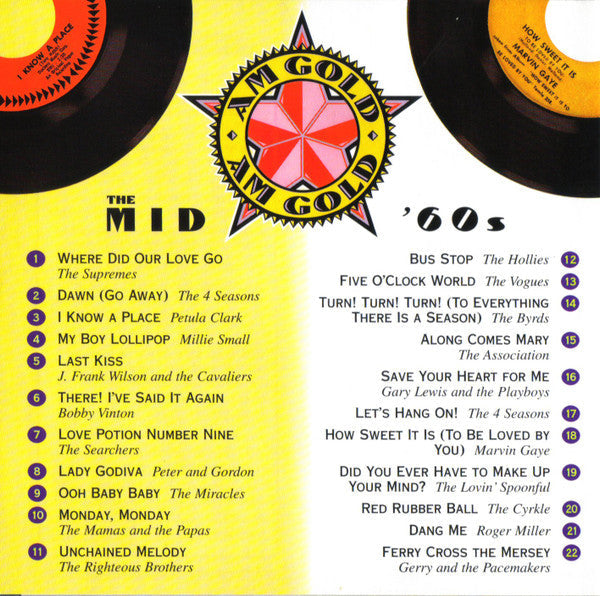 Various AM Gold - The Mid-'60s *CD* CD Mint (M) Mint (M)