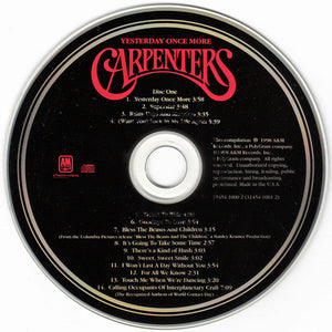 Carpenters Yesterday Once More *CD* 2XCD Mint (M) Mint (M)