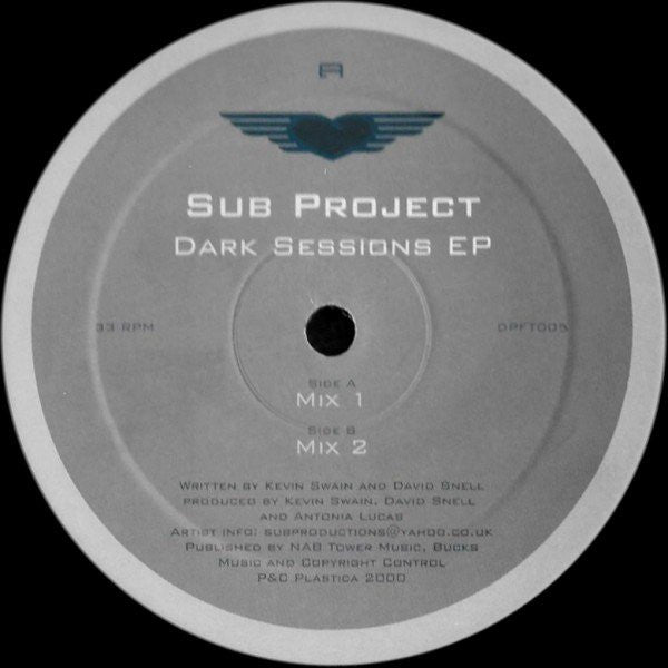 Sub Project Dark Sessions EP 12" Excellent (EX) Very Good Plus (VG+)