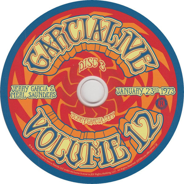 Jerry Garcia GarciaLive Volume 12 (January 23rd, 1973 The Boarding House) (CD) 3XCD Mint (M) Mint (M)