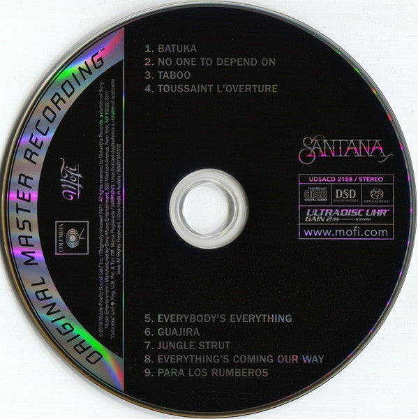 Santana Santana III *SACD* CD Mint (M) Mint (M)