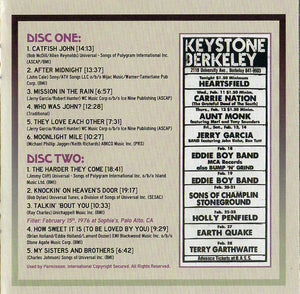 The Jerry Garcia Band Garcia Live Volume 21 (February 13th, 1976 Keystone, Berkeley CA) *CD* CD Mint (M) Mint (M)