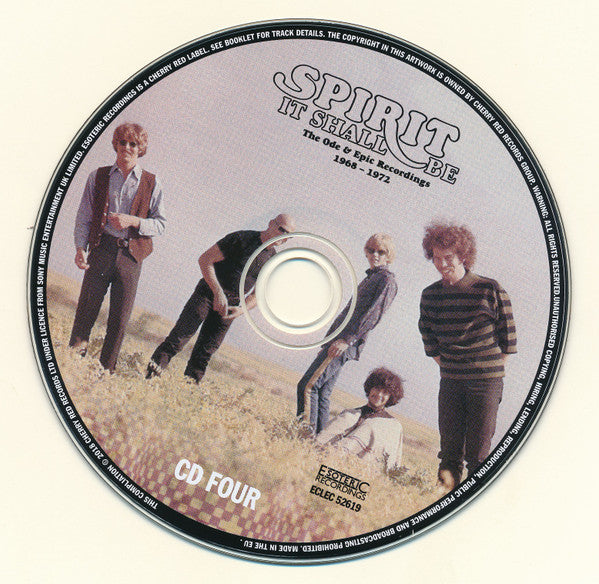 Spirit (8) It Shall Be: The Ode &amp; Epic Recordings 1968-1972 *5XCD BOX* 5XCD BOX Near Mint (NM or M-) Near Mint (NM or M-)