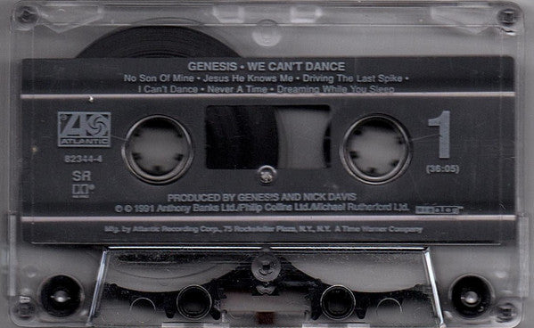 Genesis We Can't Dance *CASSETTE* Cass Near Mint (NM or M-) Near Mint (NM or M-)