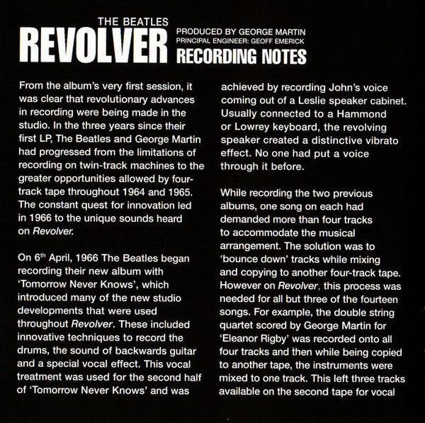 The Beatles Revolver *CD - GATEFOLD* CD Near Mint (NM or M-) Excellent (EX)