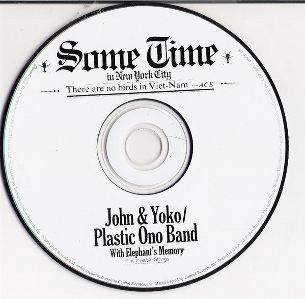 John Lennon & Yoko Ono Some Time In New York City *CD* CD Near Mint (NM or M-) Near Mint (NM or M-)