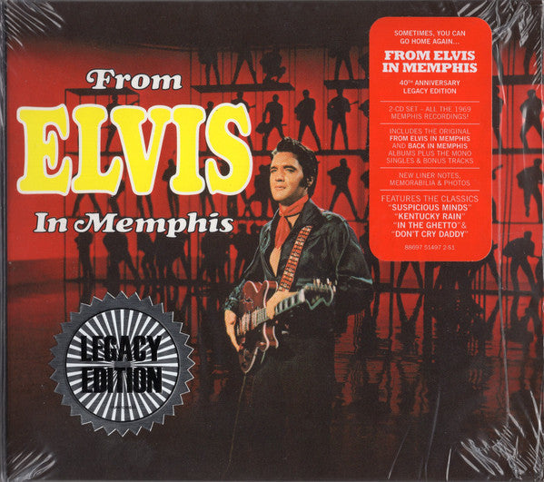 Elvis Presley From Elvis In Memphis 2xCD, Album Near Mint (NM or M-) Near Mint (NM or M-)