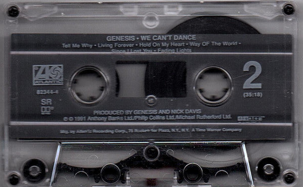 Genesis We Can't Dance *CASSETTE* Cass Near Mint (NM or M-) Near Mint (NM or M-)
