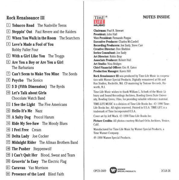 Various Classic Rock - Rock Renaissance III *CD* Near Mint (NM or M-) Near Mint (NM or M-)