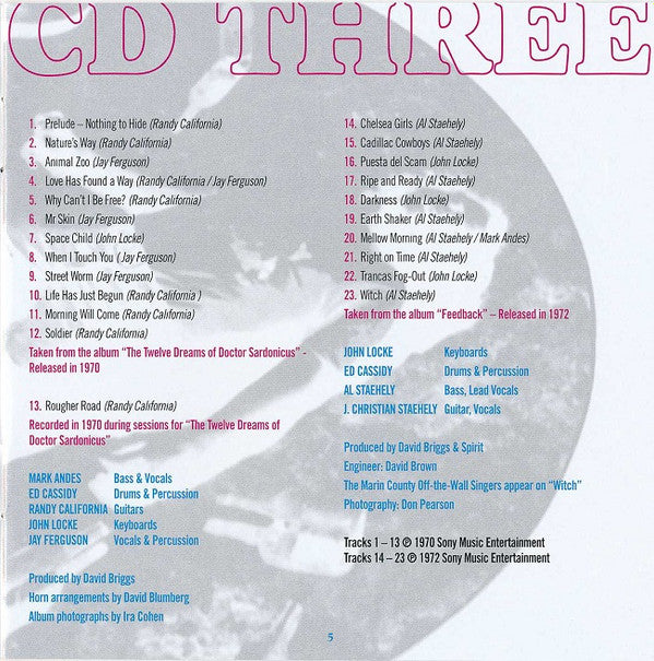 Spirit (8) It Shall Be: The Ode &amp; Epic Recordings 1968-1972 *5XCD BOX* 5XCD BOX Near Mint (NM or M-) Near Mint (NM or M-)