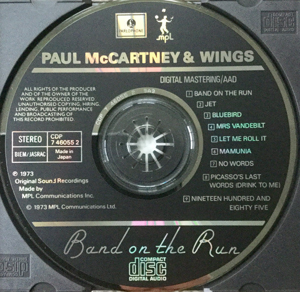 Wings (2) Band On The Run *CD* CD Near Mint (NM or M-) Near Mint (NM or M-)