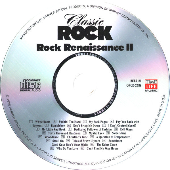 Various Classic Rock - Rock Renaissance II *CD* CD Near Mint (NM or M-) Near Mint (NM or M-)