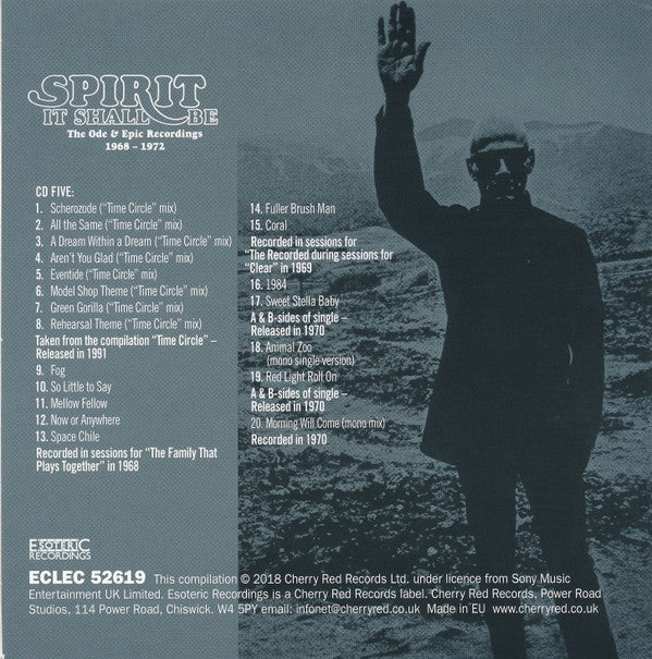 Spirit (8) It Shall Be: The Ode &amp; Epic Recordings 1968-1972 *5XCD BOX* 5XCD BOX Near Mint (NM or M-) Near Mint (NM or M-)