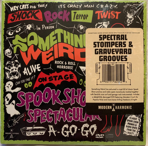 Various Something Weird Spook Show Spectacular A-Go-Go Modern Harmonic CD, Comp, Mono + DVD-V Mint (M) Mint (M)