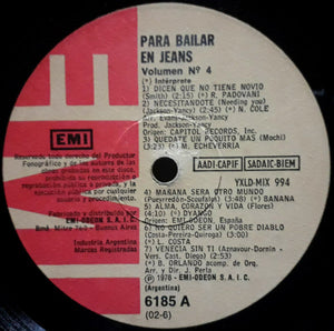 Various Para Bailar En Jeans - Vol. 4 LP Excellent (EX) Generic